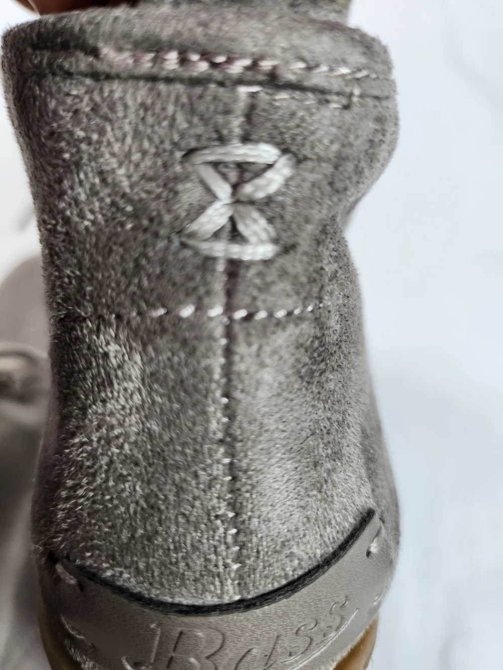 G.H. Bass & Co. Taupe Synthetic Suede Wedge Ankle Boots Booties Size 8.5